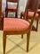 Art Deco Chairs in Red Velvet, Set of 6 5