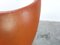 Silla Egg de cuero coñac de Arne Jacobsen para Fritz Hansen, años 80, Imagen 6