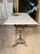 Antique French Marble & Wrought Iron Patisserie Table in Style of Arras, 1840s 3