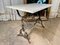 Antique French Marble & Wrought Iron Patisserie Table in Style of Arras, 1840s 1