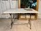 Antique French Marble & Wrought Iron Patisserie Table in Style of Arras, 1840s 4