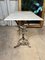 Antique French Marble & Wrought Iron Patisserie Table in Style of Arras, 1840s 10