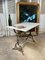 Antique French Marble & Wrought Iron Patisserie Table in Style of Arras, 1840s 7