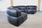 Cosmos Black Leather Modular Sofa from de Sede, Switzerland, 1970s, Set of 4 7