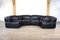 Cosmos Black Leather Modular Sofa from de Sede, Switzerland, 1970s, Set of 4 4