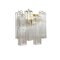 Transparent “Tronchi” Murano Glass Wall Sconces from Murano Glass, Set of 2 1