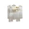Transparent “Tronchi” Murano Glass Wall Sconces from Murano Glass, Set of 2, Image 1