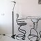 Postmodern Sculptural Polished Aluminium Floor Lamp by Lucien Gau, Paris, 1980s, Image 12