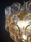 Italian Amber Murano Crostoli Glass Chandelier from Mazzega, 1990s 10