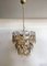 Italian Amber Murano Crostoli Glass Chandelier from Mazzega, 1990s 1