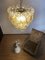 Lámpara de araña italiana de cristal de Murano Crostoli en ámbar de Mazzega, años 90, Imagen 16