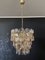 Lámpara de araña italiana de cristal de Murano Crostoli en ámbar de Mazzega, años 90, Imagen 3