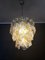 Lámpara de araña italiana de cristal de Murano Crostoli en ámbar de Mazzega, años 90, Imagen 13