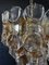 Italian Amber Murano Crostoli Glass Chandelier from Mazzega, 1990s, Image 6