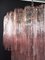 Large Three-Tier Pink Murano Glass Tube Chandelier with 52 Glasses, 1988, Image 8