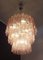 Large Three-Tier Pink Murano Glass Tube Chandelier with 52 Glasses, 1988 13