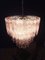 Large Three-Tier Pink Murano Glass Tube Chandelier with 52 Glasses, 1988 12