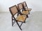 Mid-Century Folding Chair in Wood and Rattan 3