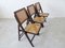 Mid-Century Klappstuhl aus Holz und Rattan 3