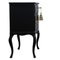 Rococo Style Chest with 2 Drawers and Modern Flat Black Finish, Image 4