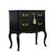 Rococo Style Chest with 2 Drawers and Modern Flat Black Finish 2