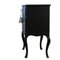 Rococo Style Chest with 2 Drawers and Modern Flat Black Finish 5