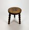 Oak Bubble Leg Stool, 1920s, Image 9