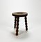 Oak Bubble Leg Stool, 1920s, Image 4