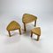 Modernist Blond Oak Nesting Tables, 1960s, Set of 3 1