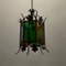 Italian Light Pendant in Wrought Iron and Glass, Image 5