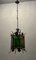 Italian Light Pendant in Wrought Iron and Glass, Image 1