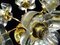 Brass Light with Ice Glass Flowers from Mazzega, 1960s, Image 6