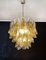 Italian Murano Glass Chandelier with 41 Rondini Amber Glass Pieces from Mazzega, 1990s 12