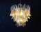 Lámpara de araña italiana de cristal de Murano con 41 piezas de vidrio ámbar Rondini de Mazzega, años 90, Imagen 11