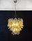 Lámpara de araña italiana de cristal de Murano con 41 piezas de vidrio ámbar Rondini de Mazzega, años 90, Imagen 14