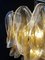 Lámpara de araña italiana de cristal de Murano con 41 piezas de vidrio ámbar Rondini de Mazzega, años 90, Imagen 10