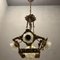 Italian Liberty Gold Gilded Chandelier, Image 7