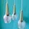 Cascading Boomerang Suspension Lights, Denmark, 1968, Set of 3 4