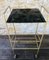 Mid-Century Vintage Brass and Glass Side Table with Shelf and Magazine Rack, 1960s 14