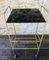 Mid-Century Vintage Brass and Glass Side Table with Shelf and Magazine Rack, 1960s, Image 14