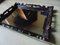 Antique Wooden Carved Tray with Mirror, Image 2