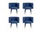 Blauer Marshmallow Stuhl von Royal Stranger, 4er Set 1