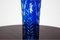 Polish Blue Crystal Vase, 1960s 6