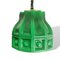 Große schwedische Pull Down Lampe aus grünem Opalglas von Helena Tynell für Flygsfors, 1960er 2