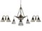 Large Blondel Stiletto Ceiling Chandelier & Wall Lights from Holophane, Set of 3 1