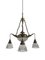 Large Blondel Stiletto Ceiling Chandelier & Wall Lights from Holophane, Set of 3 4