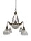 Large Blondel Stiletto Ceiling Chandelier & Wall Lights from Holophane, Set of 3 2