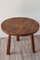 Vintage Brutalist Tripod Table in Solid Wood, 1950 8