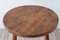 Brutalistischer Vintage Dreibein Tisch aus Massivholz, 1950 6
