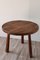 Vintage Brutalist Tripod Table in Solid Wood, 1950, Image 10